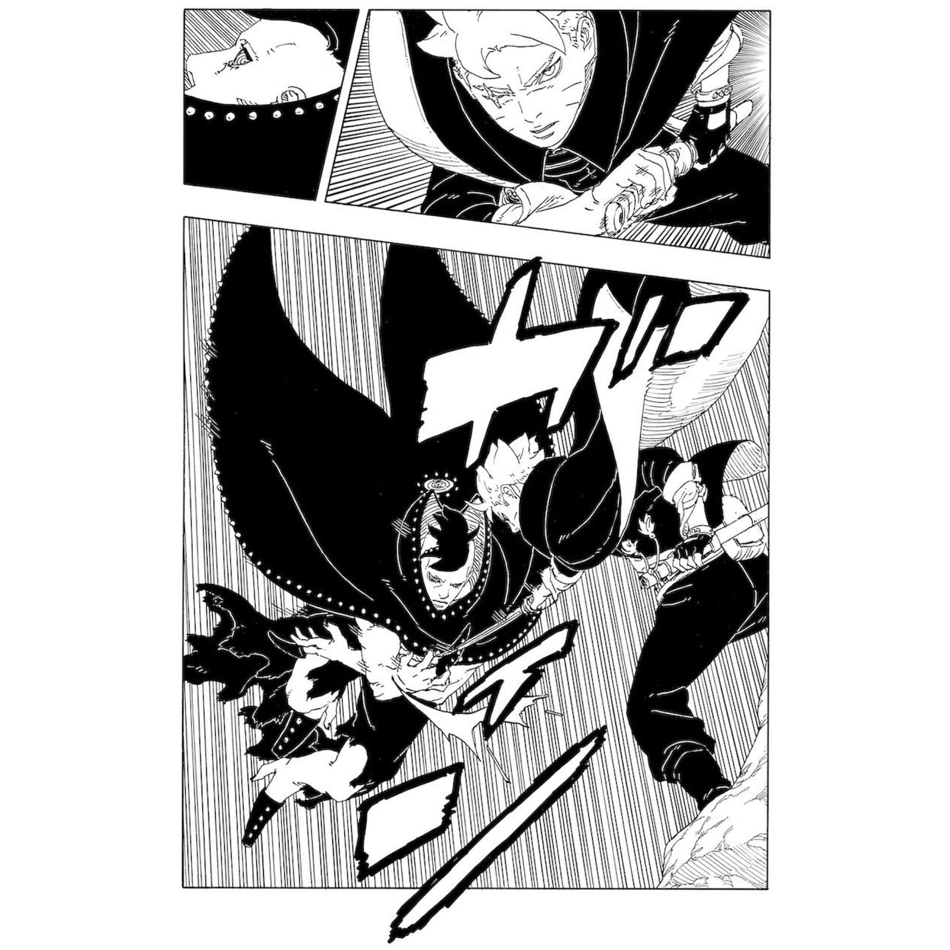 Boruto vs. Jura as seen in Boruto: Two Blue Vortex chapter 22 second sneak peek (Image via Shueisha)